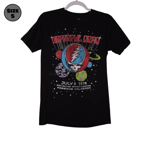 Grateful Dead 1978 Red Rocks USED Shirt (S, Black, Ripple Junction, Rock, 2022) - Picture 1 of 7